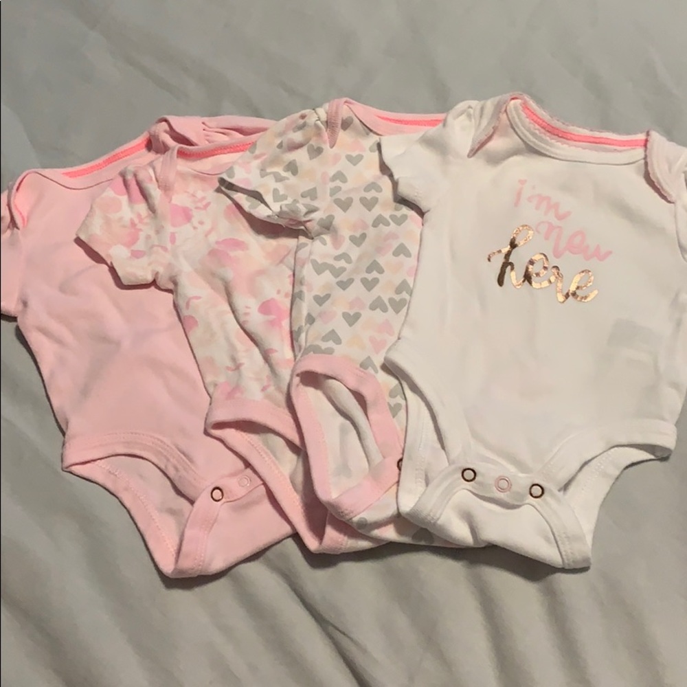 4pc set of NB onsies